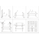 Стол журнальный SIGNAL IRENE прозрачный/хром